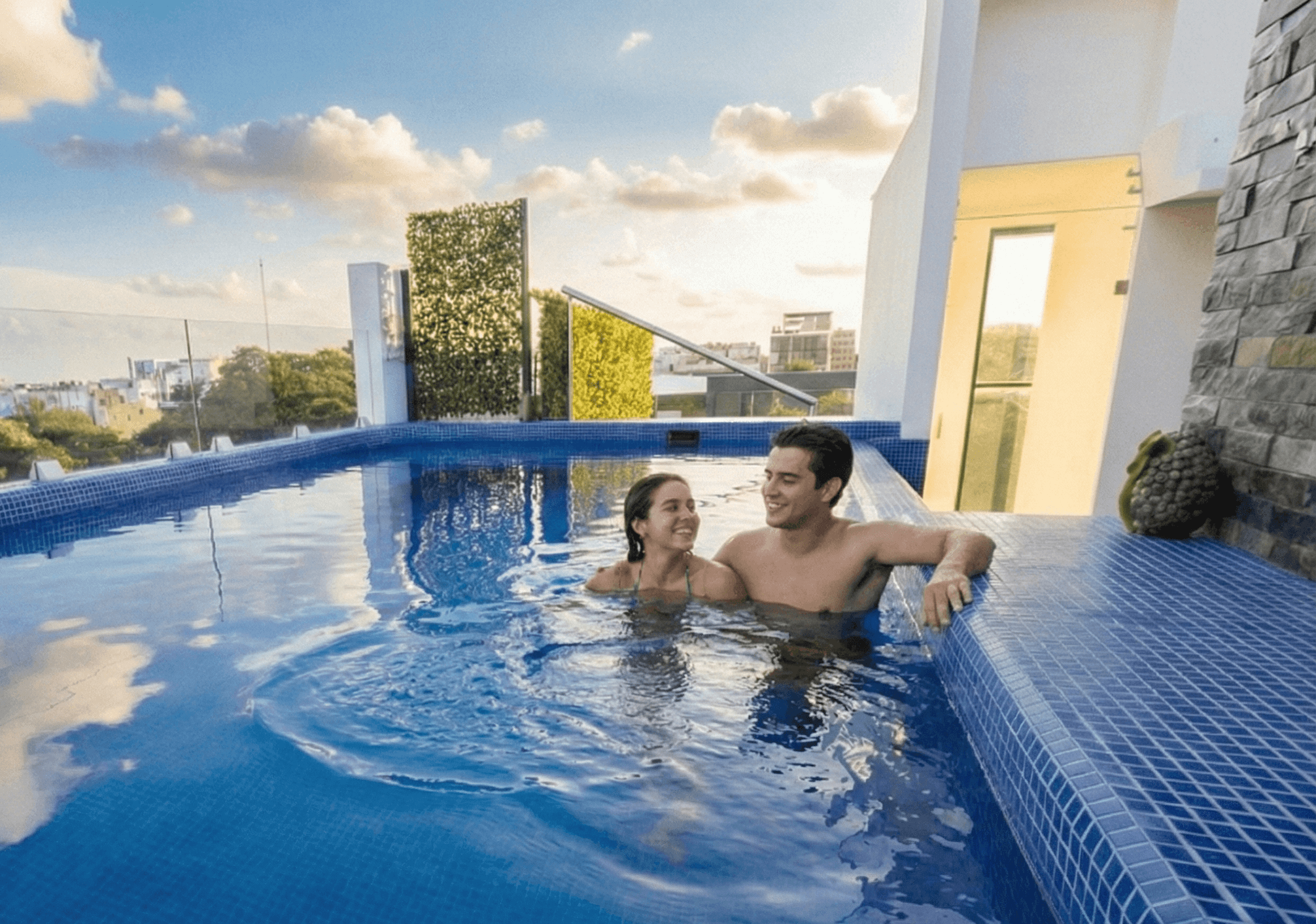 Rooftop con piscina en Zenyt Hotel Boutique, Playa del Carmen